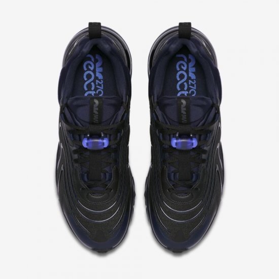 Nike Air Max 270 React ENG | Black / Obsidian / Sapphire - Click Image to Close