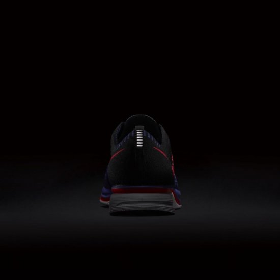 Nike Flyknit Trainer | Black / Persian Violet / Laser Orange / Siren Red - Click Image to Close