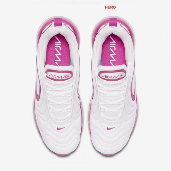 Nike Air Max 720 | White / Fire Pink / Metallic Silver / White - Click Image to Close