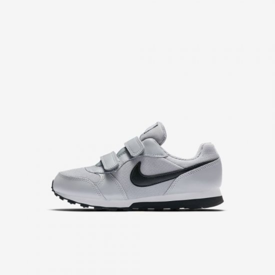 Nike MD Runner 2 | Wolf Grey / Total Crimson / White / Black - Click Image to Close