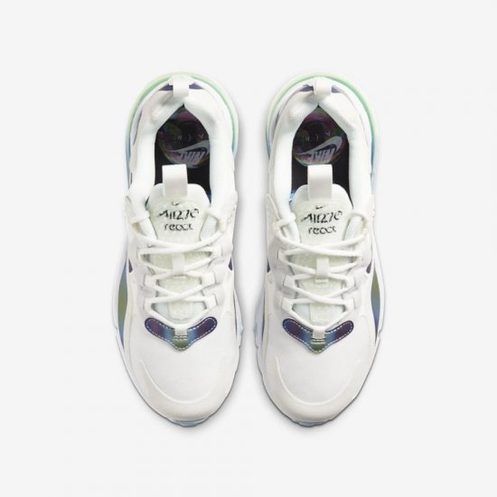 Nike Air Max 270 React | Summit White / Platinum Tint / White / Multi-Colour - Click Image to Close