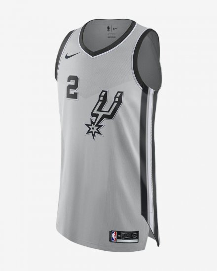 Kawhi Leonard Statement Edition Authentic (San Antonio Spurs) | Flat Silver - Click Image to Close