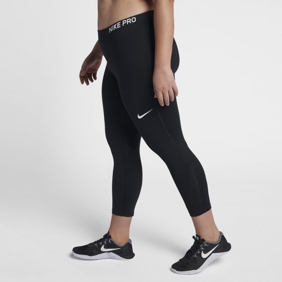 Nike Pro | Black / Black / White - Click Image to Close