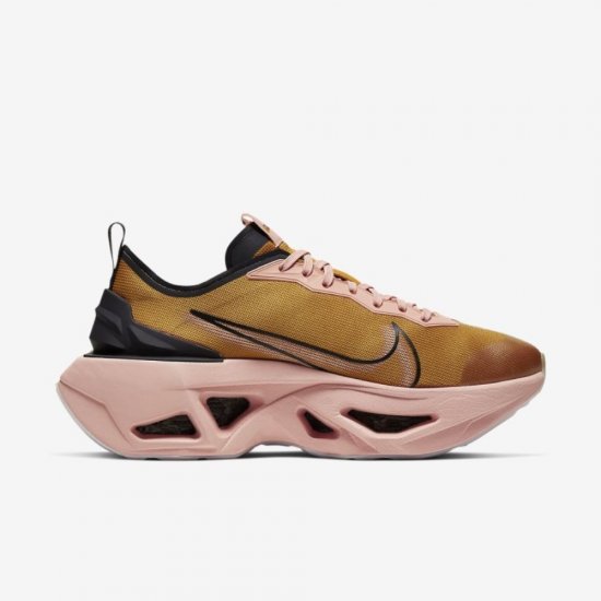 Nike ZoomX Vista Grind | Gold Suede / Oil Grey / Coral Stardust / Gold Suede - Click Image to Close