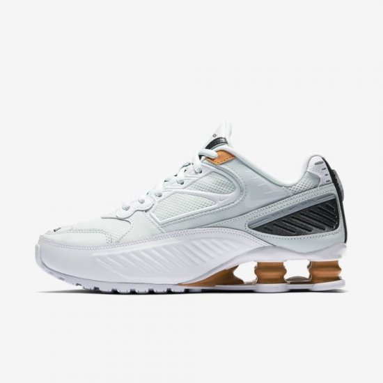 Nike Shox Enigma 9000 | Ghost Aqua / Metallic Hematite / Amber Rise / White - Click Image to Close