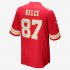 NFL Kansas City Chiefs American Football Game Jersey (Travis Kelce) | University Red