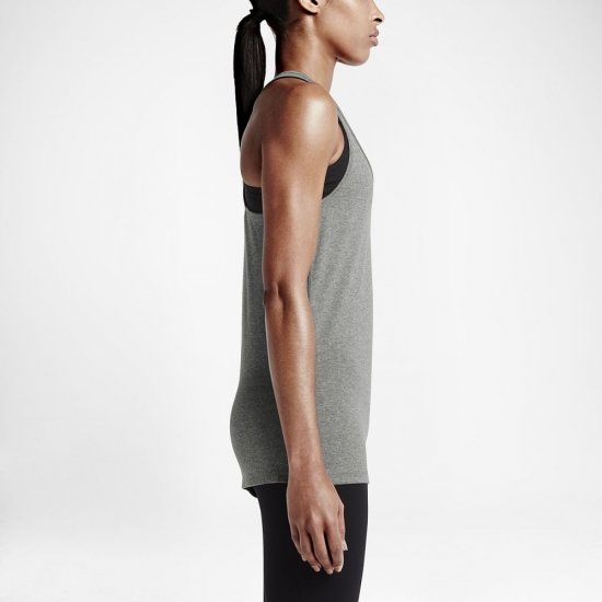 Nike Dri-FIT | Dark Grey Heather / Flat Silver - Click Image to Close