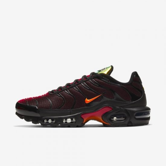 Nike Air Max Plus | Black / Light Smoke Grey / University Red / Magma Orange - Click Image to Close