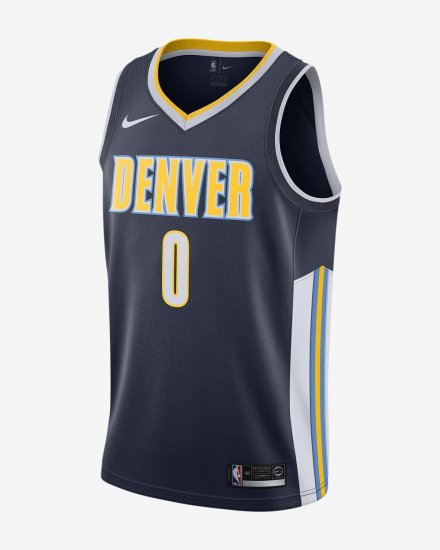 Emmanuel Mudiay Icon Edition Swingman Jersey (Denver Nuggets) | College Navy / White - Click Image to Close