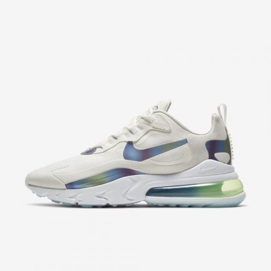 Nike Air Max 270 React | Summit White / Platinum Tint / White / Multi-Colour - Click Image to Close