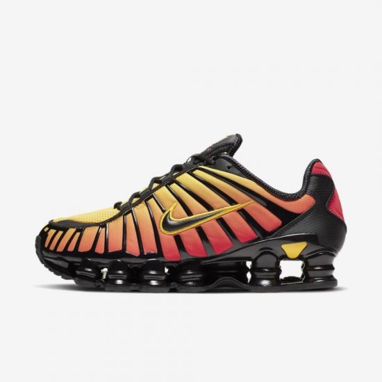 Nike Shox TL | Black / Amarillo / University Red / Black - Click Image to Close