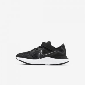 Nike Renew Run | Black / White / Dark Smoke Grey / Metallic Silver