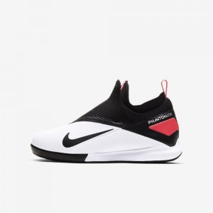 Nike Jr. Phantom Vision 2 Academy Dynamic Fit IC | White / Laser Crimson / Black