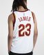 LeBron James Association Edition Swingman Jersey (Cleveland Cavaliers) | White / Team Red / University Gold