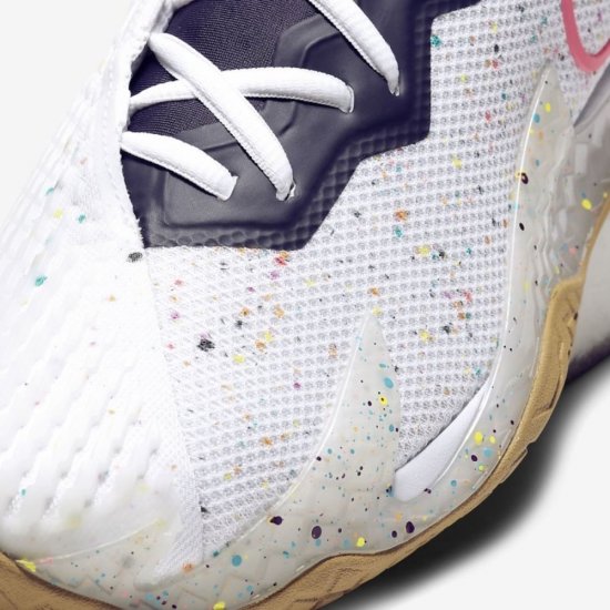 NikeCourt Air Zoom Vapor Cage 4 | White / Gridiron / Wheat / Laser Crimson - Click Image to Close