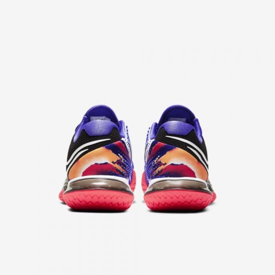 NikeCourt Air Zoom Vapor Cage 4 | Black / Laser Crimson / Persian Violet / White - Click Image to Close