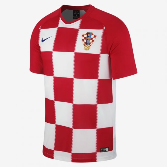 2018 Croatia Stadium Home | University Red / White / Deep Royal Blue - Click Image to Close