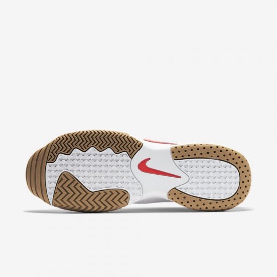 NikeCourt Lite 2 | White / Gridiron / Wheat / Laser Crimson - Click Image to Close