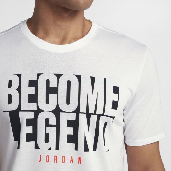 Jordan "Become Legend" | White / Black - Click Image to Close