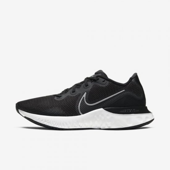 Nike Renew Run | Black / White / Dark Smoke Grey / Metallic Silver - Click Image to Close