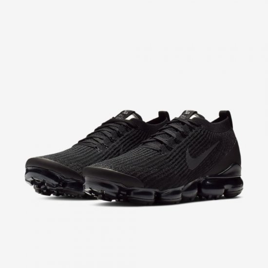 Nike Air VaporMax Flyknit 3 | Black / White / Metallic Silver / Anthracite - Click Image to Close