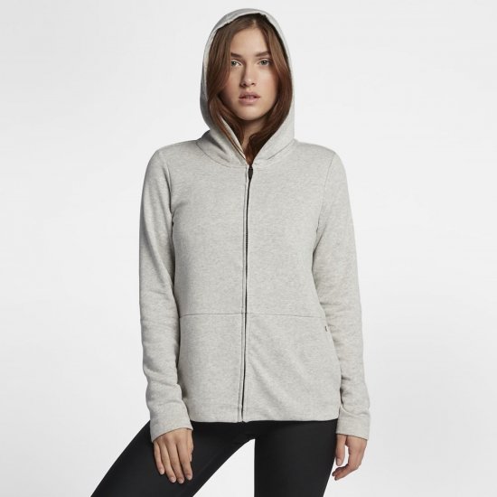 Hurley One And Only Top Full Zip | Grey Heather - Click Image to Close