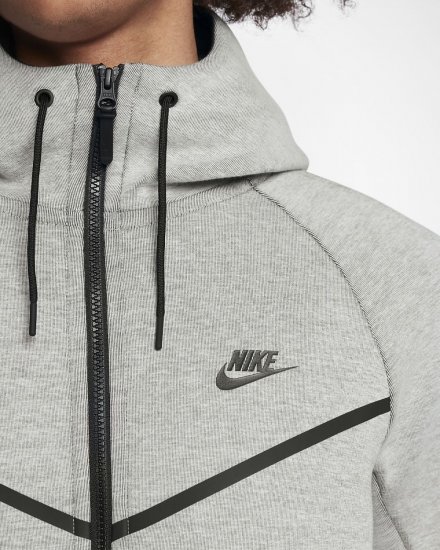 Nike Sportswear Tech Fleece Windrunner | Light Bone / Heather / Black - Click Image to Close