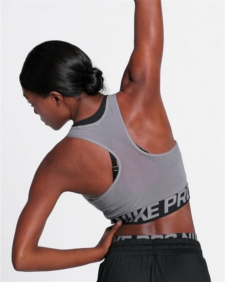 Nike Pro Cropped | Gunsmoke / Black / Black - Click Image to Close