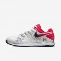 NikeCourt Air Zoom Vapor X | Summit White / Gridiron / Laser Crimson