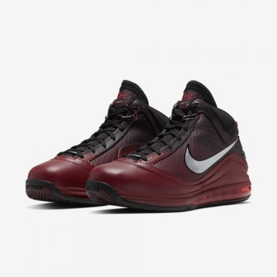 LeBron 7 | Team Red / Black / Hot Red / Metallic Silver - Click Image to Close