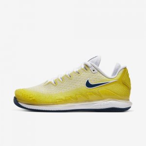 NikeCourt Air Zoom Vapor X Knit | Opti Yellow / Bright Citron / White / Valerian Blue