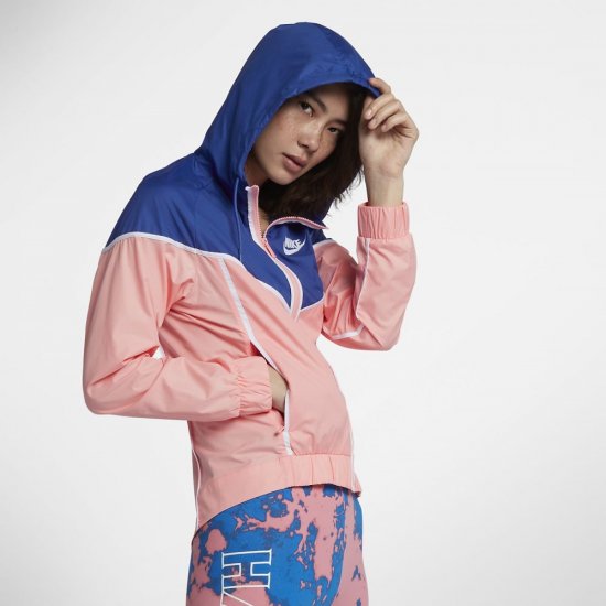 Nike Sportswear Windrunner | Bleached Coral / Game Royal / White - Click Image to Close