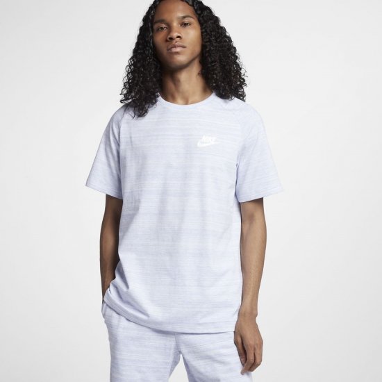 Nike Sportswear Advance 15 | White / Purple Slate / Heather / White - Click Image to Close