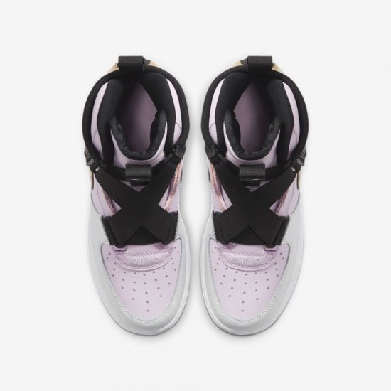 Nike Air Force 1 Highness | Iced Lilac / Black / Photon Dust / Metallic Gold - Click Image to Close