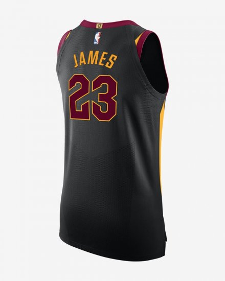 LeBron James Statement Edition Authentic (Cleveland Cavaliers) | Black - Click Image to Close