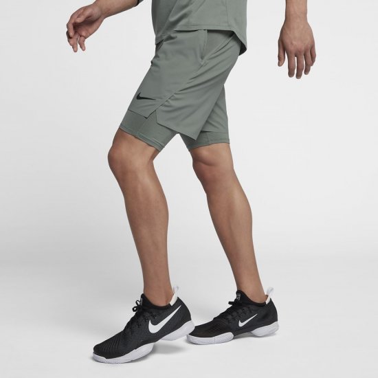 NikeCourt Flex Ace | Clay Green / Clay Green / Black / Black - Click Image to Close