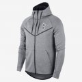 Tottenham Hotspur Tech Fleece Windrunner | Carbon Heather / Light Armoury Blue