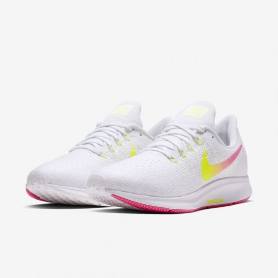 Nike Air Zoom Pegasus 35 | White / Volt / Pure Platinum / Hyper Pink - Click Image to Close