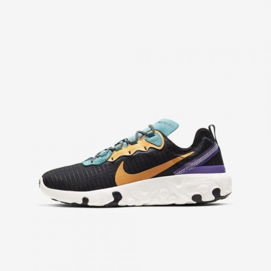 Nike Renew Element 55 PRM | Black / Mineral Teal / Voltage Purple / Pollen Rise - Click Image to Close