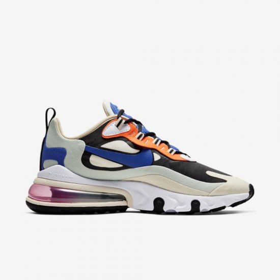 Nike Air Max 270 React | Fossil / Black / Pistachio Frost / Hyper Blue - Click Image to Close