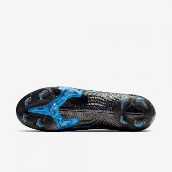 Nike Mercurial Superfly 7 Elite FG | Black / Black / Anthracite / Laser Blue - Click Image to Close
