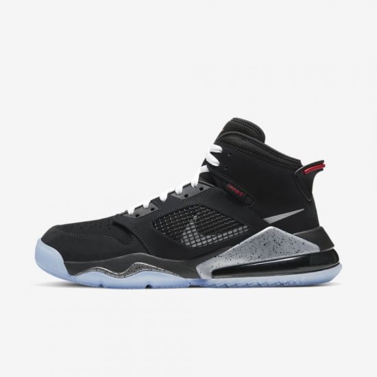 Jordan Mars 270 | Black / Fire Red / White / Reflect Silver - Click Image to Close