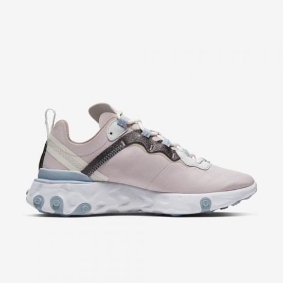 Nike React Element 55 SE | Barely Rose / Summit White / Light Armoury Blue / Fossil Stone - Click Image to Close