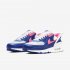 Nike Air Max 90 FlyEase | White / White / Deep Royal Blue / Hyper Pink