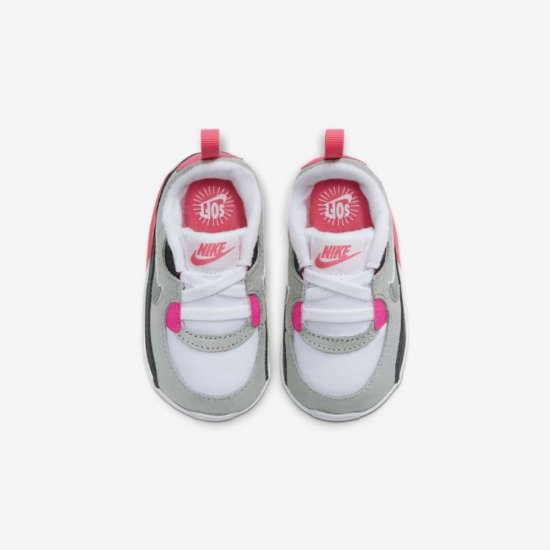 Nike Max 90 Cot | White / Light Smoke Grey / Hyper Pink / Particle Grey - Click Image to Close