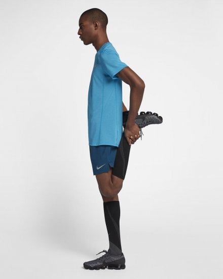 Nike Dri-FIT Miler Cool | Equator Blue / Heather / Equator Blue - Click Image to Close