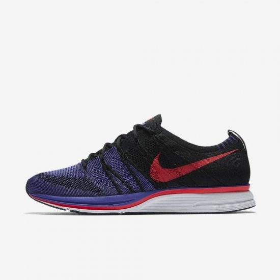 Nike Flyknit Trainer | Black / Persian Violet / Laser Orange / Siren Red - Click Image to Close