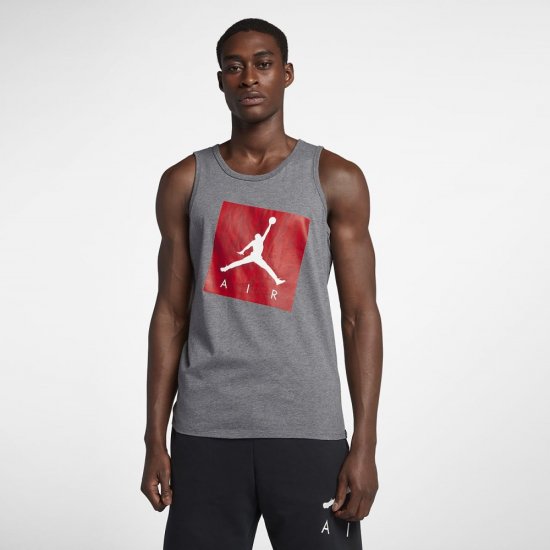 Jordan Lifestyle Jumpman Air | Carbon Heather / University Red / White - Click Image to Close