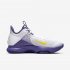 LeBron Witness 4 | White / Voltage Purple / Pure Platinum / Metallic Gold