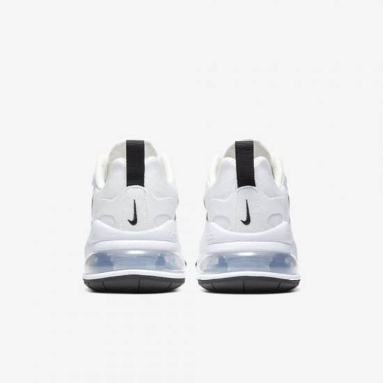 Nike Air Max 270 React | White / Metallic Silver / Black - Click Image to Close